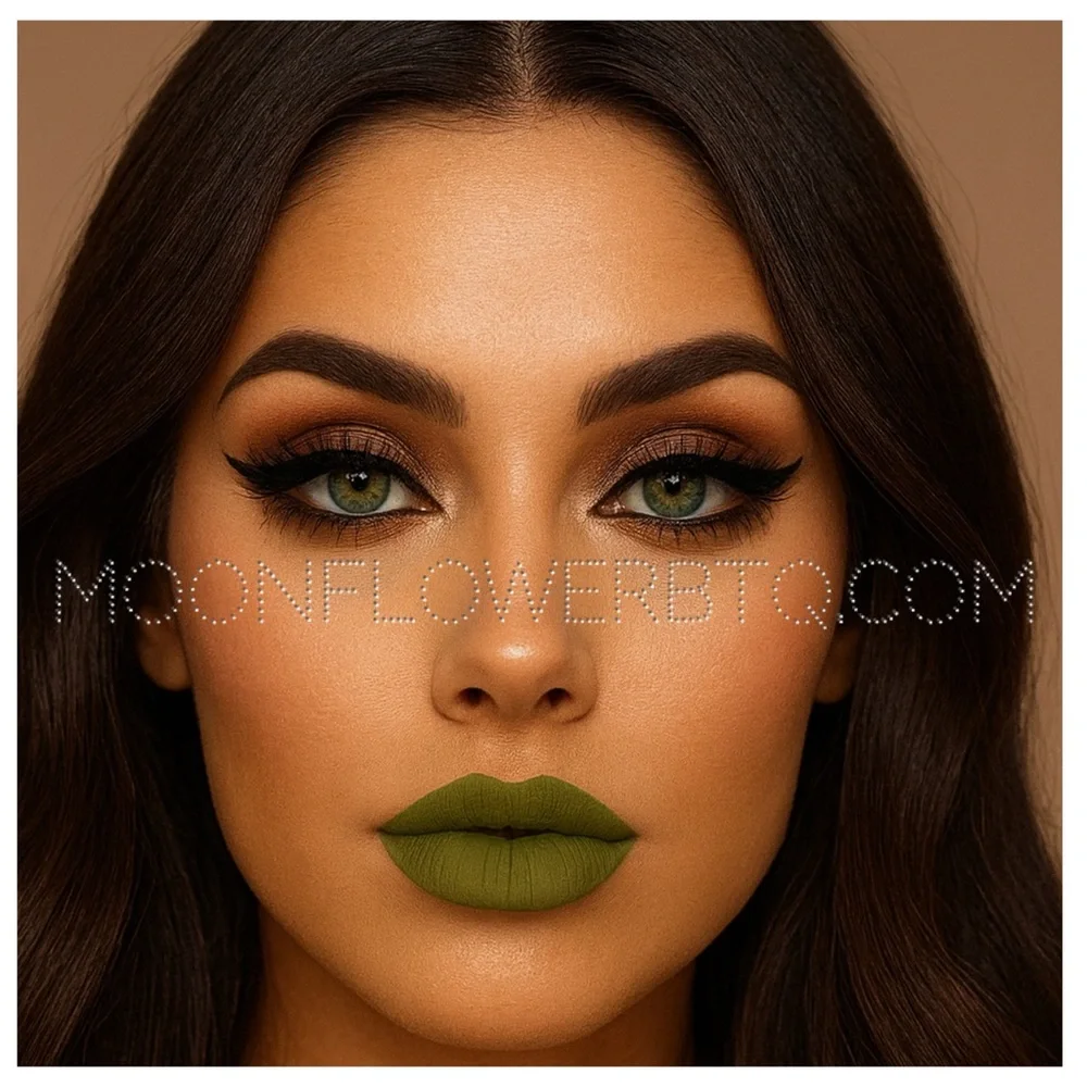 Jeffree Star Dead Presidents Velour Liquid Lipstick Olive Green Matte